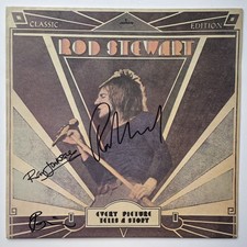 SIGNED ROD STEWART RONNIE WOOD RAY JACKSON EVERY PICTURE TELLS A STORY VINYL picture