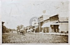 1908 Riverton Nebraska S Main Street w Stores RPPC Photo Postcard COPY picture