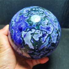 RARE 1753g Beautiful Colorful Purple Agate Crystal Quartz Ball Healing WD1409 picture