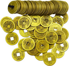 Feng Shui I-Ching Coins Set - 100 Mixed Chinese Good Luck Coins 1 Inch Diameter picture