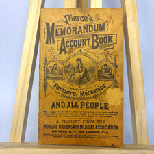 Dr. Pierce's 1902 Medicine & First Aid Advertising Book, Original Brown/Black picture