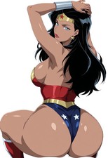 Wonder Woman Waifu Weatherproof Anime Sticker 6