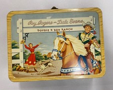 Vintage Roy Rogers and Dale Evans Double R Bar Ranch Lunch Box Only picture