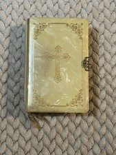 1942 Vintage Prayer Book Cream Colored Faux Celluloid Cover picture
