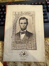 Rare VINTAGE CAFE MARTIN NEW YORK MENU FOR LINCOLN’S BIRTHDAY 1910 picture