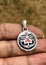 925 Silver Salasar Balaji Pendant, Hanuman Pendant, Evil Eye Protection, 2.7 gm picture