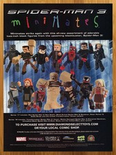 2007 Spider-Man 3 Movie MiniMates Toys/Figures Vintage Print Ad/Poster Promo Art picture