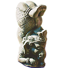 Yoga Pose Ganesha Garden Statue cast Lava stone Elephant God Sculpture Bali art picture