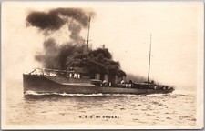 Vintage 1910s U.S. Navy Ship Real Photo RPPC Postcard 
