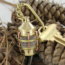 Nautical Boat Lantern Brass Mariner Car Keychain Key Ring Maritime Collectible picture