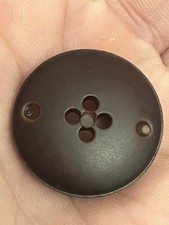 Scarce WWII MI9 SOE British Spy Composite Bakelite Escape Swinger Compass Button picture