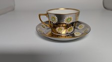 Antiq Limoges porcelain teacup & Saucer by William Guerin & Co. 1910-20's France picture