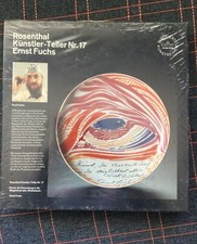 ERNST FUCHS ROSENTHAL KUNTSLER-TELLER PLATE Nr. 17 LTD ED 1705 /5000 NOS SEALED picture