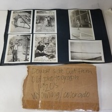 Overland Cheyenne Wyoming Antique Photo Set Family Vintage Lot Women Couple Wate picture