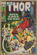 Thor #180 (9/70, Marvel) - Neal Adams art, Loki Mephisto, Odin, Sif, Balder picture