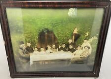 Antique 1906 Russian Family Portrait Picture Tinted Framed Victorian Simferopol picture