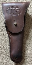 Original WWI Era US Army Leather Holster Sears GWM Marked Colt M1911 .45 Pistol picture