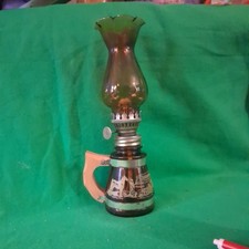 Vintage Oil Lamp Tennessee Souvenir never used Amber Glass picture