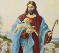 1954 Calendar Print Jesus Christ Lamb Of God XTIAN Color picture