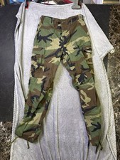 USGI M81 Woodland Camo BDU Cargo Pants Small Regular Military Surplus Vintage picture