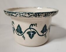 Vintage Three Rivers Pottery Ivy Green Bowl/Crock picture