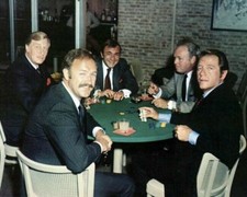 Doctor's Wives Gene Hackman Carroll O'Connor Richard Crenna gambling 8x10 photo picture