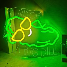 Vveikea Dill Pickle Neon Sign Funny Pickle Led Sign Dimmable Pickles Gifts Led picture