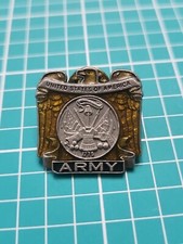 Vtg American Legion United States Army Made In Usa Silver Tone Lapel Pin picture