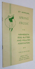 1939 Minnesota Egg Butter Poultry Breezy Point Big Pelican Lake Pequot Program picture