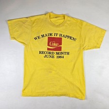 Coca Cola Coke Employee T-Shirt Adult Large Record Sales Month June 1984 Vintage picture
