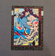 SkyBox 1992 Doomsday Death of Superman Last Words Base Set Trading Card #87 picture