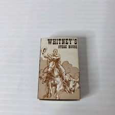 Whitney's Steak House Matchbox Unstruck Restaurant Bar Breckenridge Colorado Vtg picture