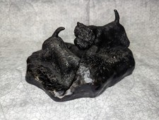 Cast Resin Sculpture by T (Tony) Acevedo - Scotty Dogs Scottish Terriers  31/350 picture
