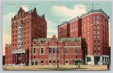 Vintage YMCA Buffalo NY Central Building & The Men's Hotel Postcard X36 picture