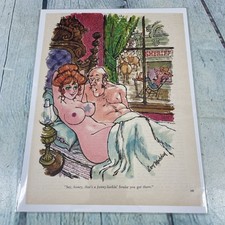 1973 Sexy Adult Cartoon Sheriff Star Vtg Print Ad/Poster Pinup Art Magazine Page picture