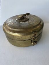 Vintage Brass Lunch Box/ Sewing Box / Home Decor picture
