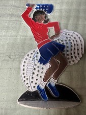 Vintage Revere Co USA Cheerleader Metal  Earring Holder Mid 20Th Century Retro picture