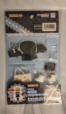 Good Smile Nendoroid Doll Outfit Set Shorts with Suspenders Black White Clothes picture