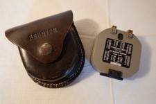 Brunton Vintage Pocket Transit Compass International Model w/Leather Case *Flaw picture