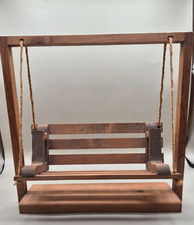 Vintage Mother Hubbard’s Miniature Wooden Porch Swing Decor - Grabill Indiana picture