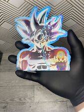 Dragonball Z Ultra Instinct Goku 3D Lenticular Motion Car Sticker Decal Peeker picture