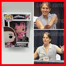 AMY JO JOHNSON SIGNED Funko POP Power Rangers Pink Ranger #671 - with COA & PIC picture