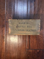 VINTAGE WWI WWII US ARMY LEATHER MARKING OUTFIT STAMPING KIT 100% COMPLETE picture
