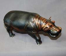 INCREDIBLE HIPPOPOTAMUS BRONZE HIPPO ART SCULPTURE FIGURINE by Barry Stein picture