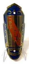 NOS vintage Schwinn CENTURY bicycle Head Badge picture