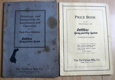 1920s devilbiss spray painting system drawings instructions installation parts picture