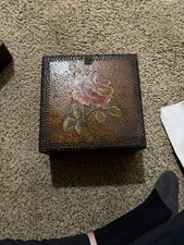 Vintage Wooden Keepsake/trinket Box  picture