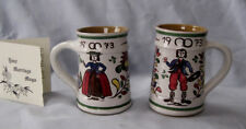 50th Wedding Anniversary Gift Mugs Hand Made in Austria in 1973 Unused in Box picture