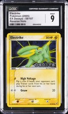 2005 POKEMON EX DEOXYS - REVERSE HOLO #59/107 ELECTRIKE CGC 9 picture