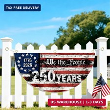2PCS 250th Anniversary USA Flag Banner 1.5X3 FT 1776-2026 Fan Flags 2 Ply Year A picture